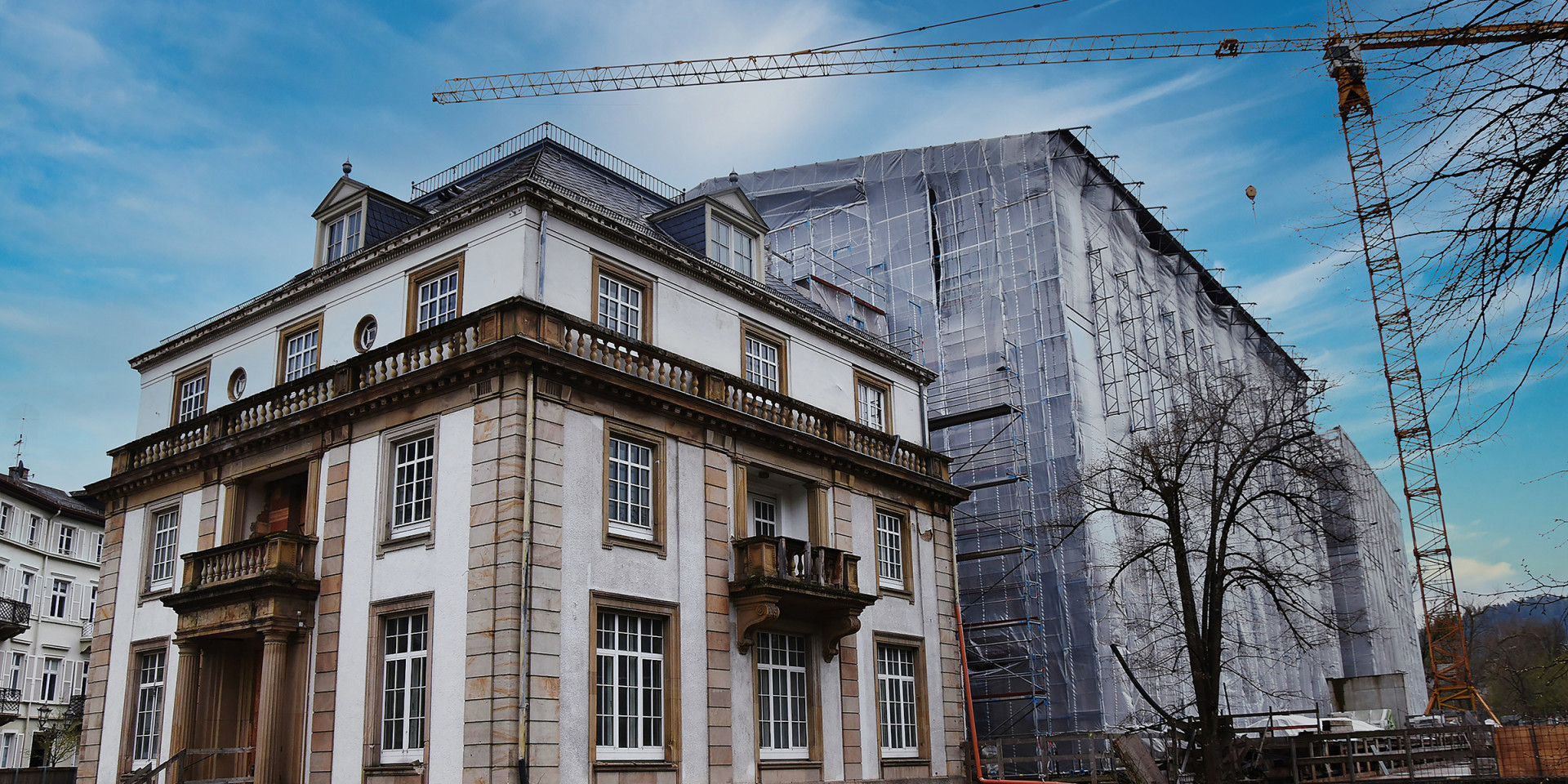 Construction works at the Steigenberger Europäischer Hof